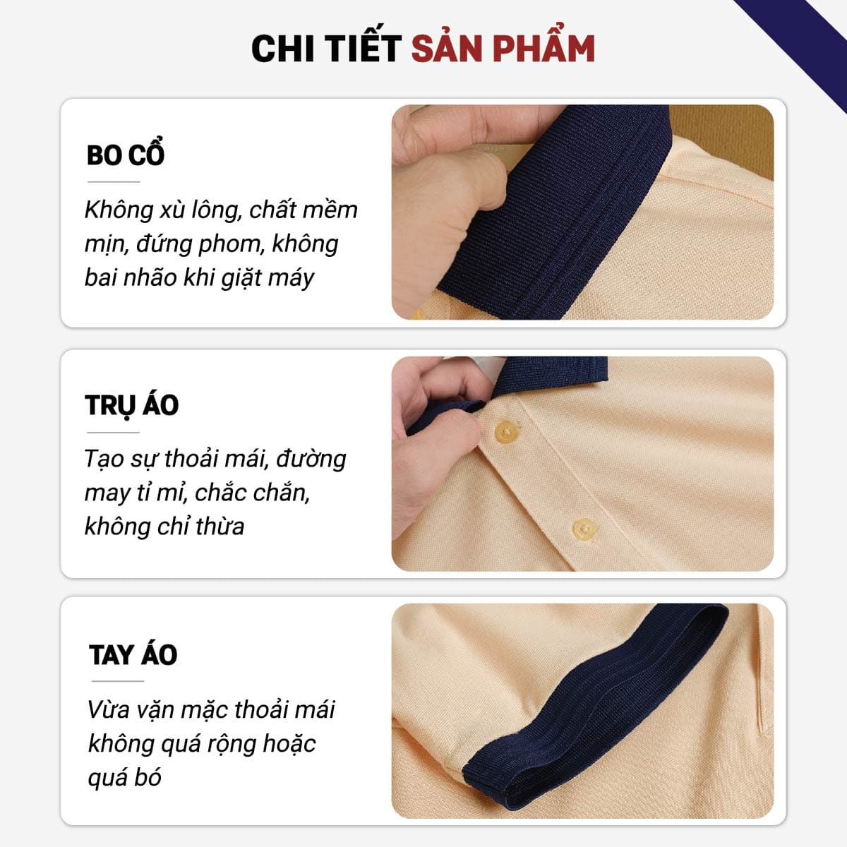 PHÔI ÁO POLO TRƠN CVC CAO CẤP - Ảnh 11