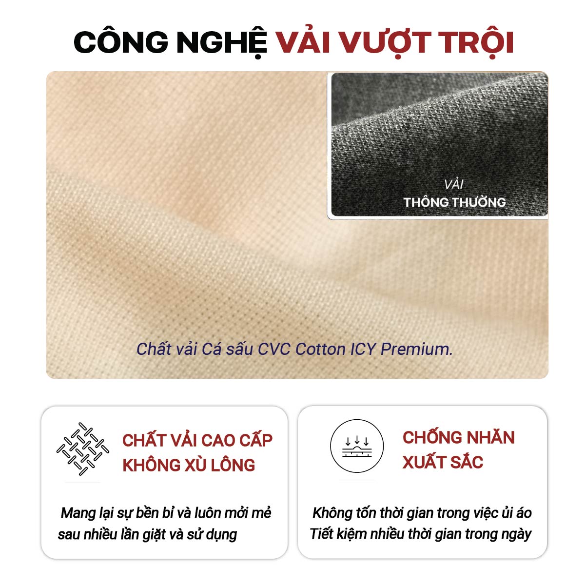 PHÔI ÁO POLO TRƠN CVC CAO CẤP - Ảnh 10