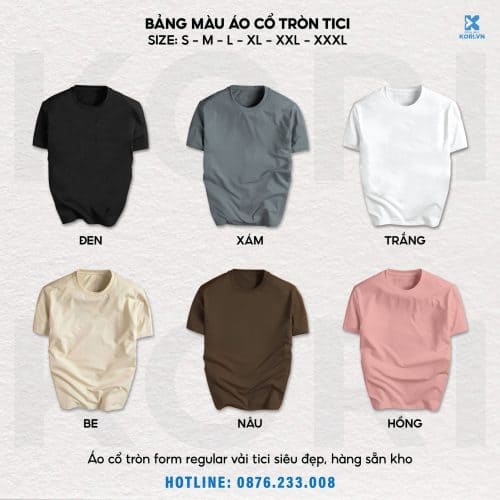 PHÔI ÁO THUN CHẤT TICI