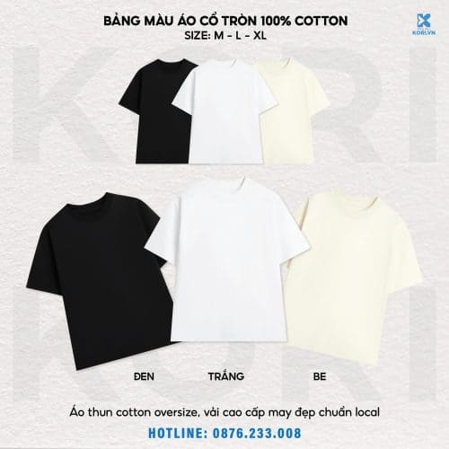 PHÔI ÁO THUN COTTON