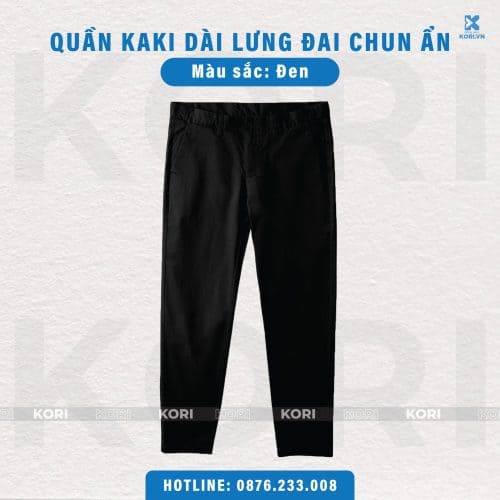 PHÔI QUẦN DÀI KAKI ĐEN