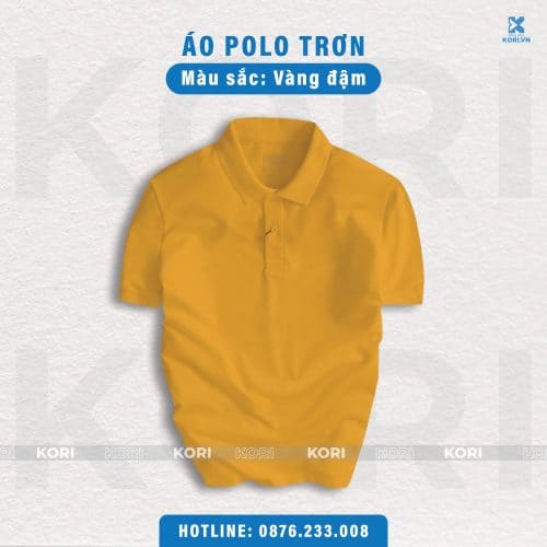 PHÔI ÁO POLO MÀU VÀNG