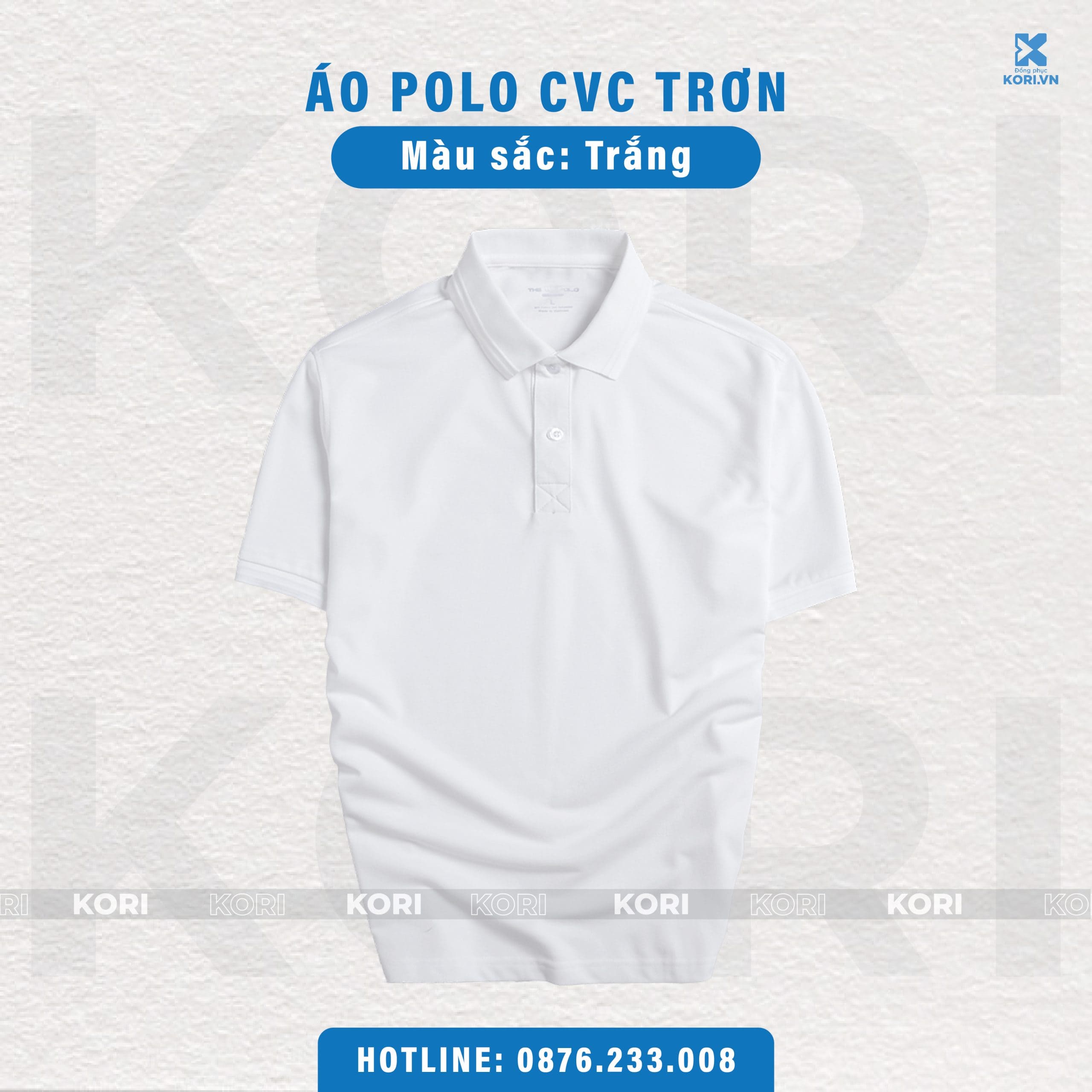 PHÔI ÁO POLO TRƠN CVC CAO CẤP - Ảnh 8