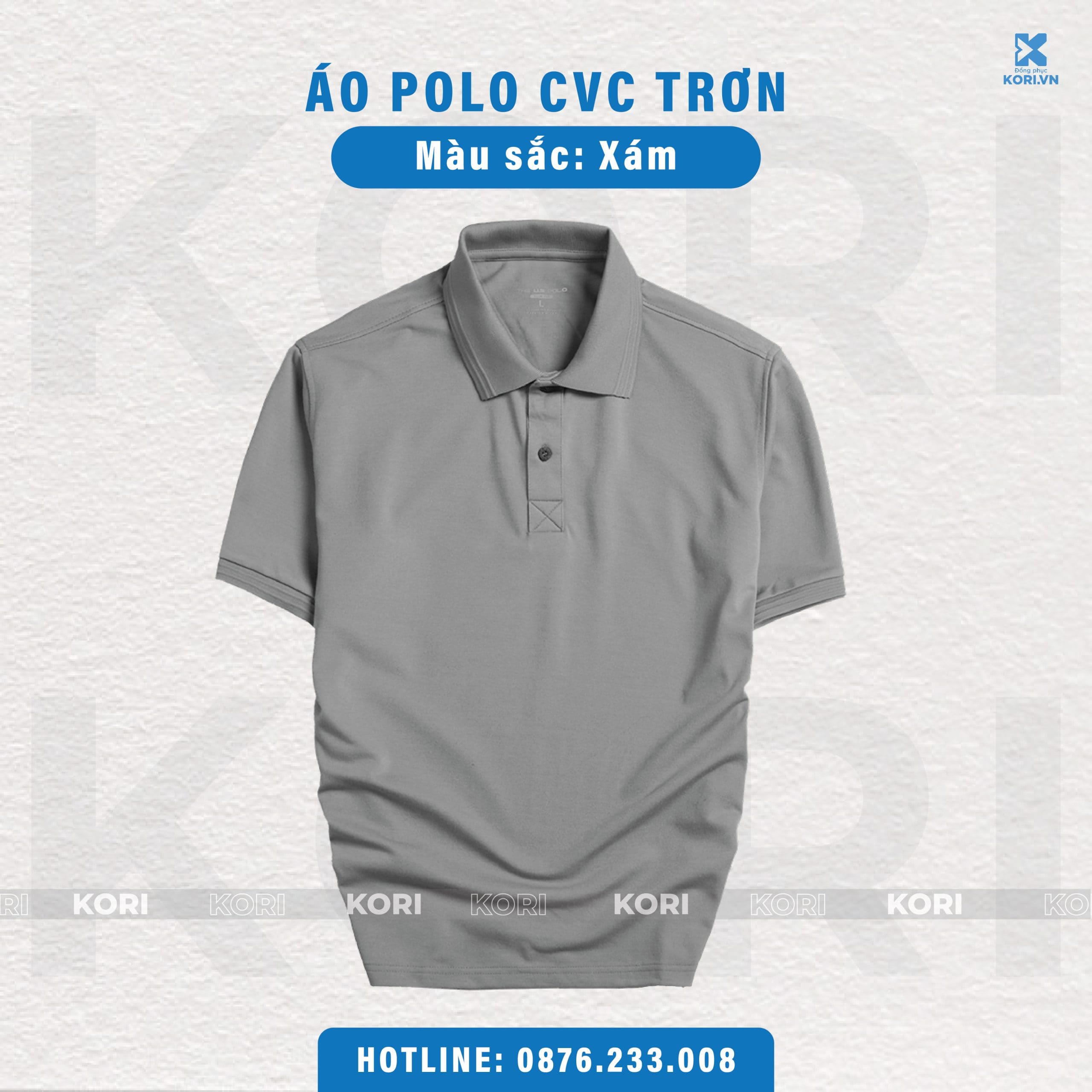 PHÔI ÁO POLO TRƠN CVC CAO CẤP - Ảnh 6