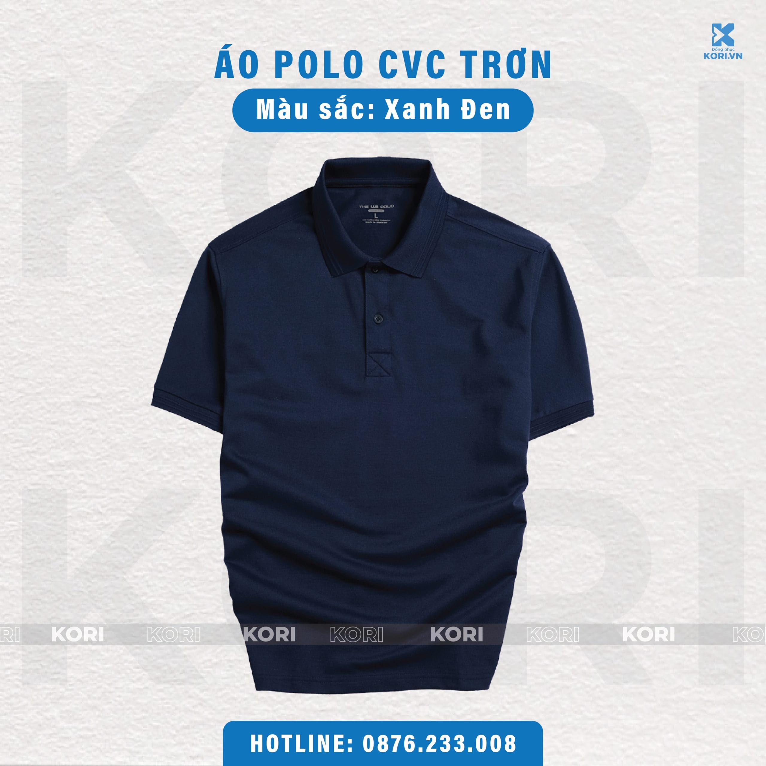 PHÔI ÁO POLO TRƠN CVC CAO CẤP - Ảnh 5
