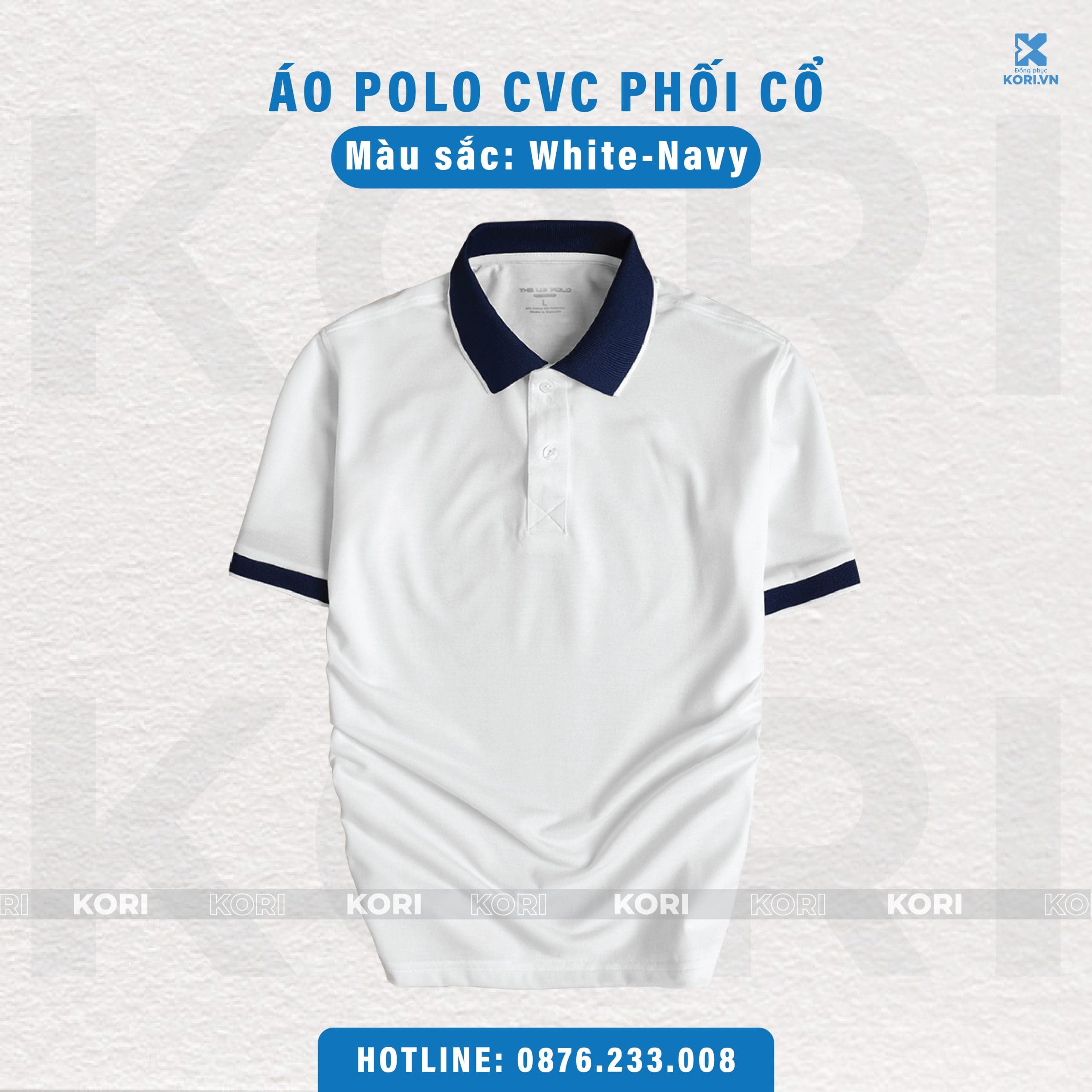 PHÔI ÁO POLO TRƠN CVC CAO CẤP - Ảnh 4