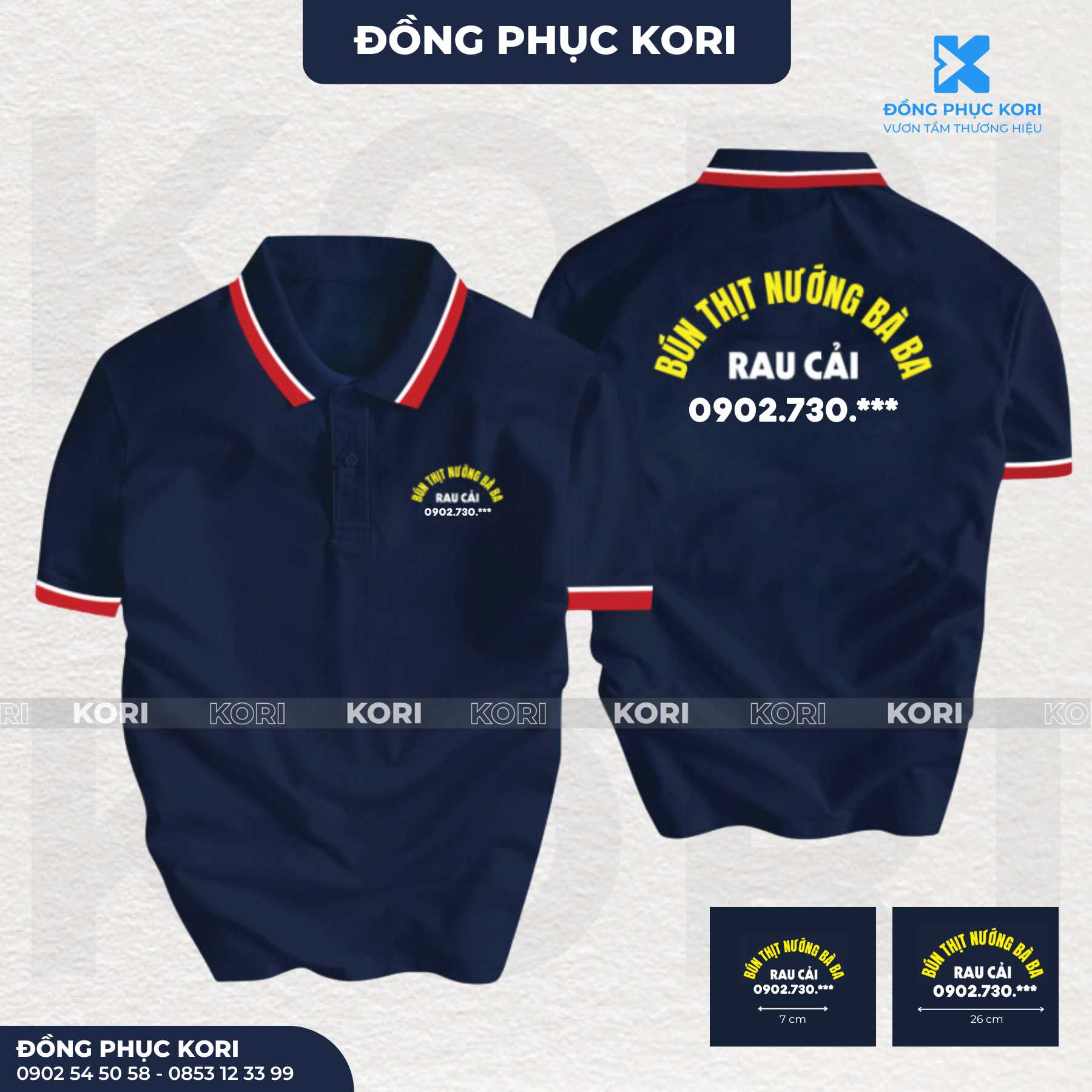 ĐỒNG PHỤC BÚN THỊT NƯỚNG BÀ BA