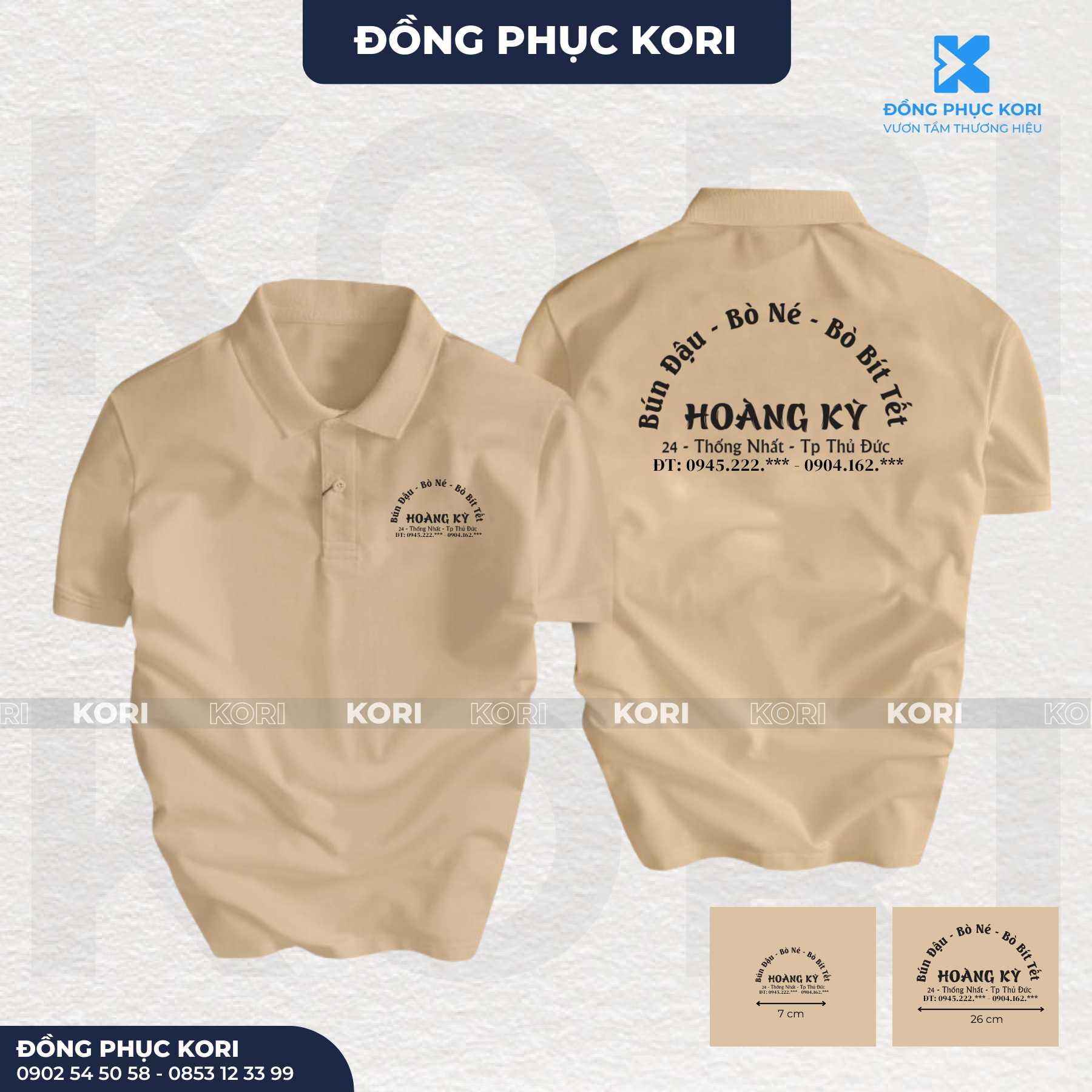 ĐỒNG PHỤC BÚN ĐẬU HOÀNG KỲ
