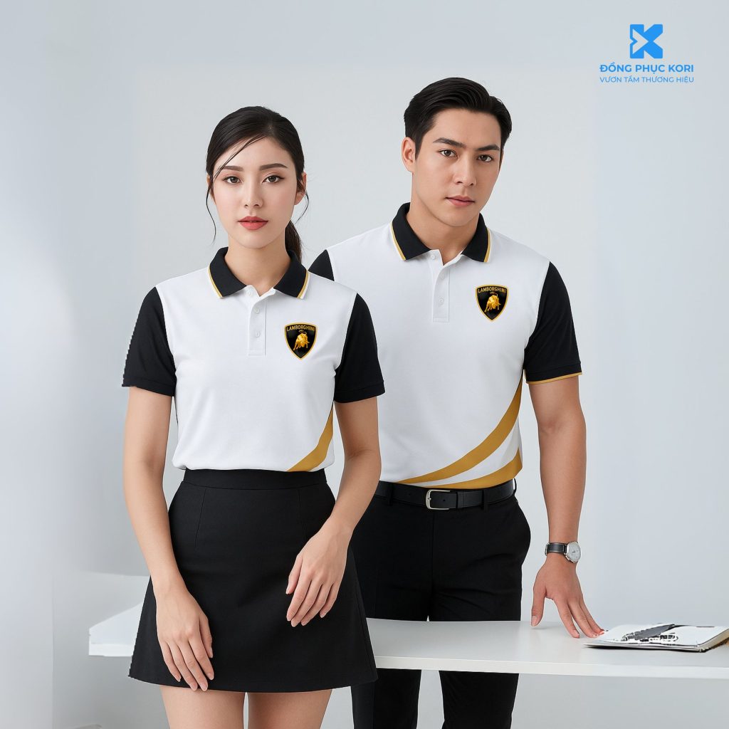 Đồng phục lamborghini màu đen phối vàng | KORI Uniform