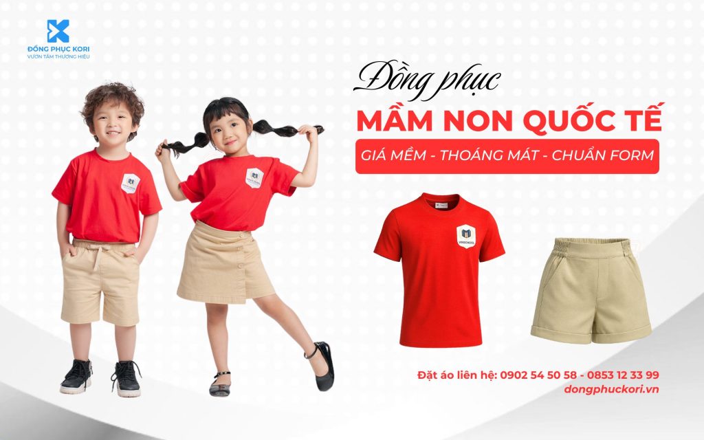 Đồng phục mầm non quốc tế chất lượng cao chuẩn form KORI UNIFORM