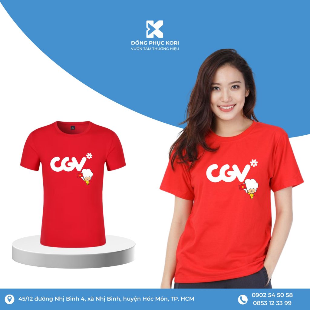 Áo thun đồng phục CGV năng động - Đồng Phục Kori
