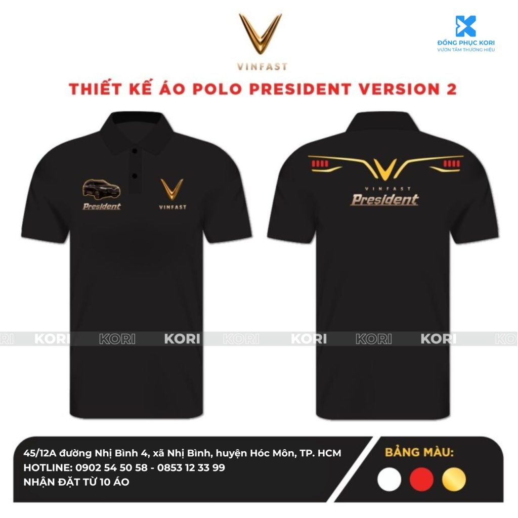 Thiết kế áo polo president version 2 - Đồng Phục Kori